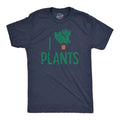 Mens I Heart Plants T Shirt Funny Cute Botany Horticulture Tee for Guys Unisex