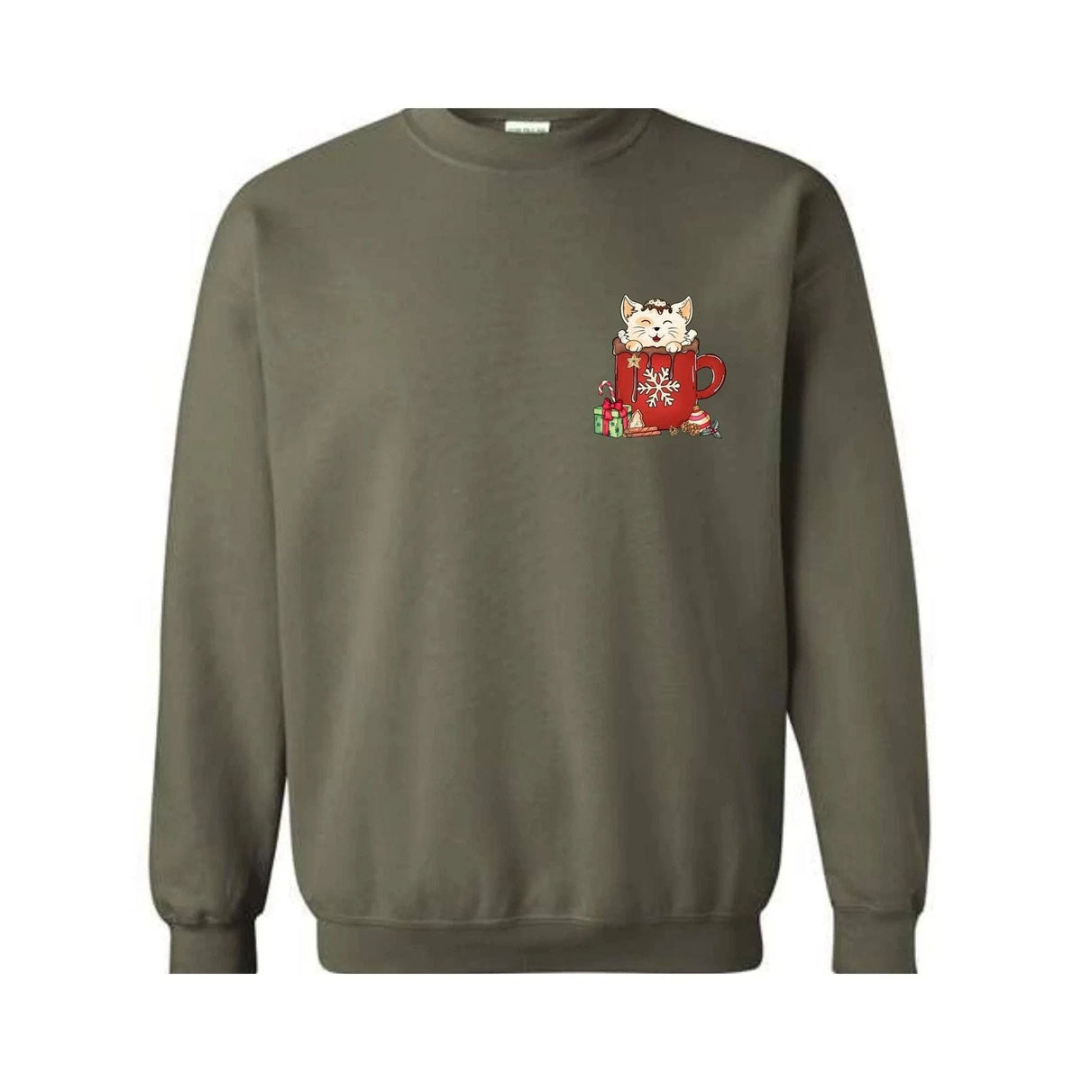 Cat Christmas Chocolate Coffee , Cat Christmas , Cute Cat Ch Unisex