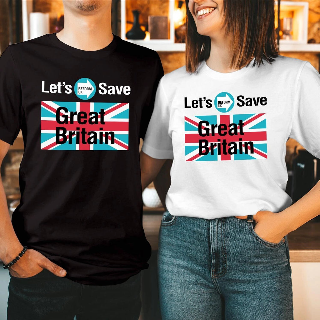 (RF 5 ) Vote REFORM UK Election 2024 Let's Make Britain Great Tshirt Unisex