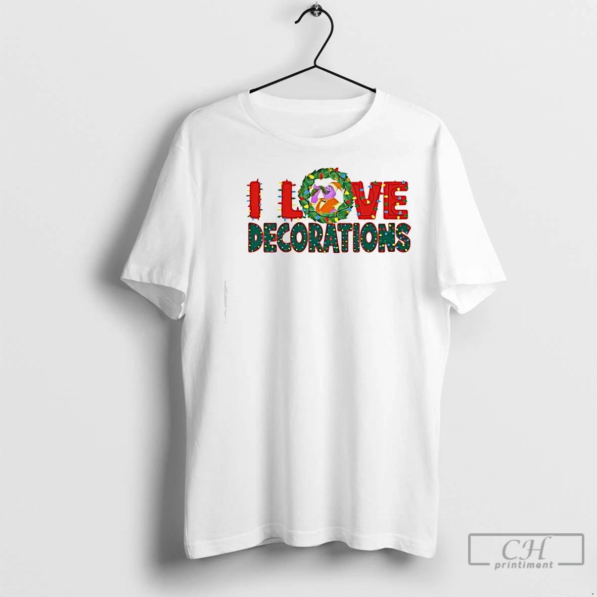 Premium I Love Decorations Christmas Lights Unisex