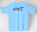 Patagonia Quality Surf Pocket Responsibili-Tee Logo Shirt Blue Men's Large Unisex