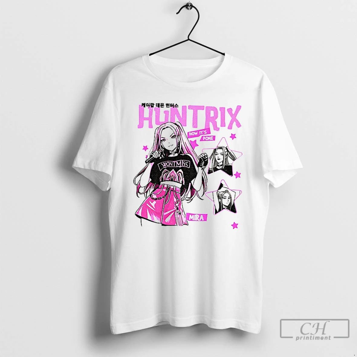 Classic Kpop Demon Hunters Mira How Its Done Huntrix Girl Vintage T Shirts Unisex