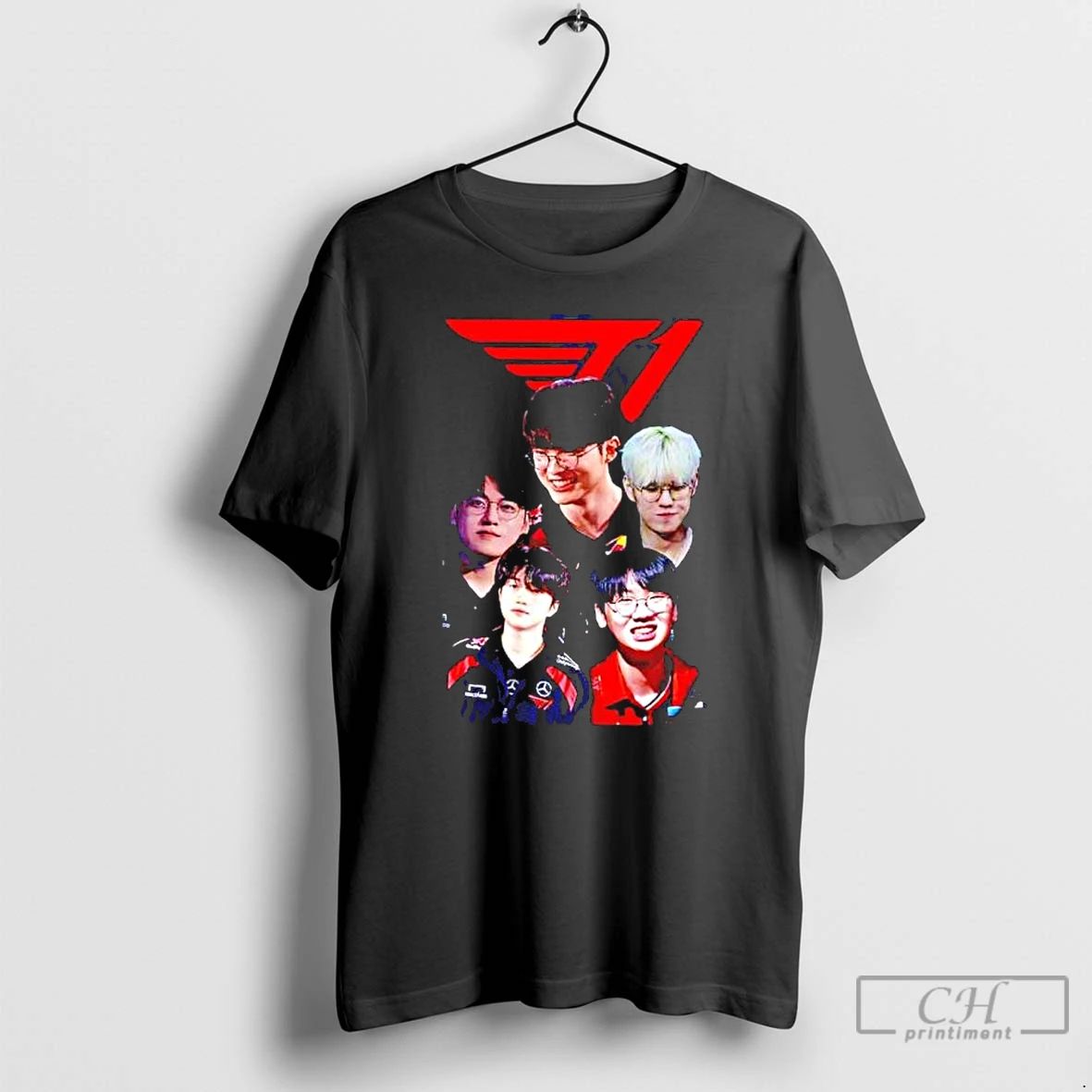 Premium T1 Squad The Faces Of Victory T Shirts Unisex