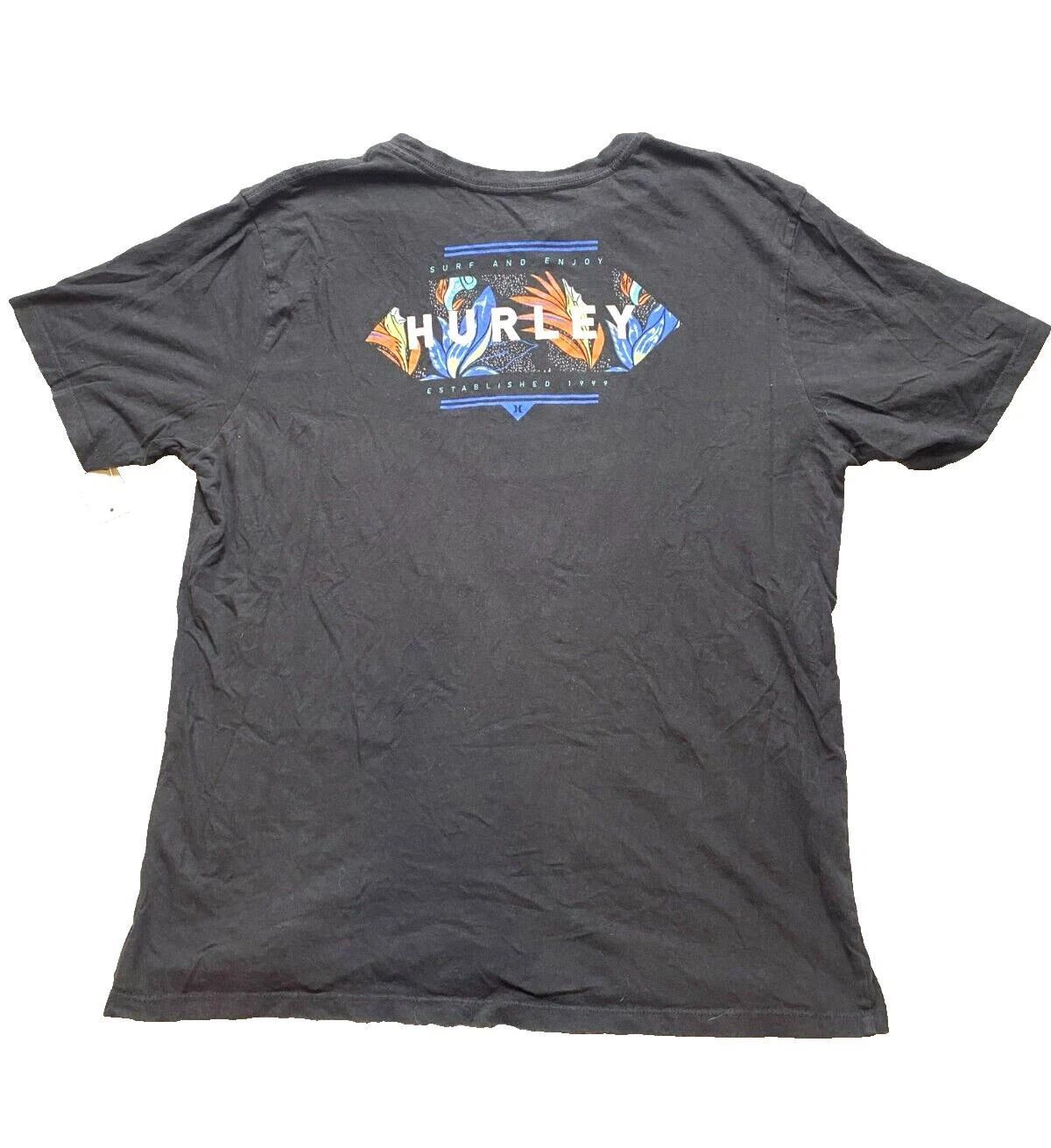 Hurley Shirt Adult Large Black Everyday Washed Surfing Surf Streetwear Mens Unisex