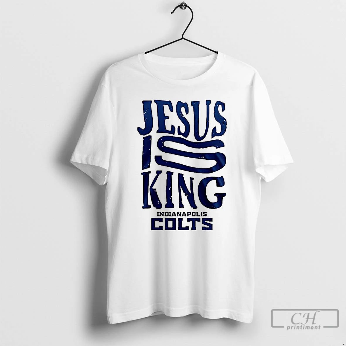 Premium Indianapolis Colts Football Jesus Is King Christian T Shirts Unisex