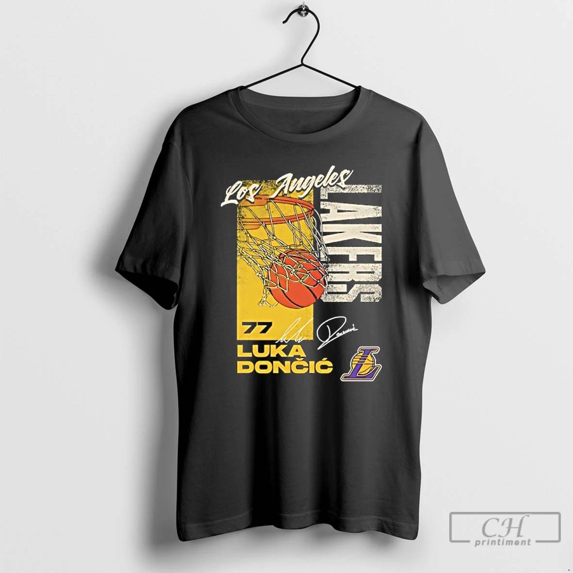 Premium Luka Doncic 77 Los Angeles Lakers All Net Signature T Shirts Unisex