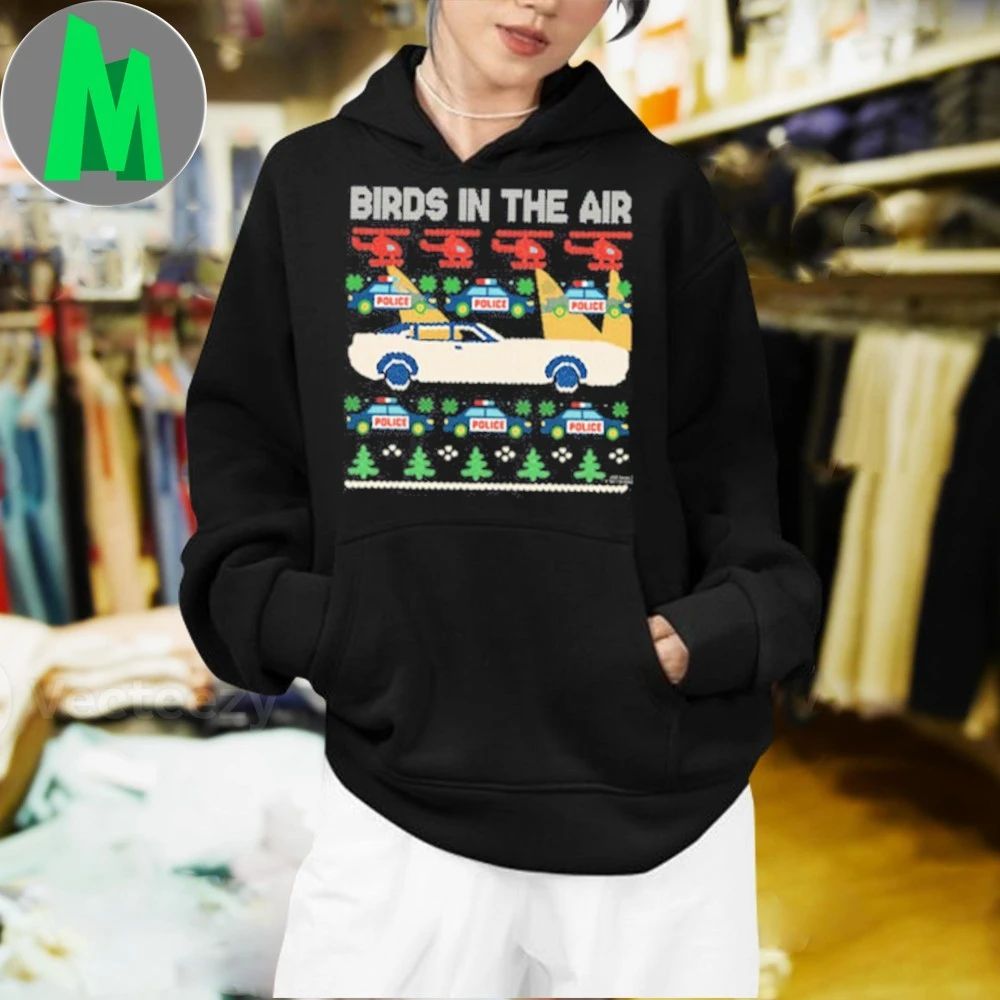 WorldWideWob BIrds In The Air 2025 Ugly Christmas Shirt Unisex