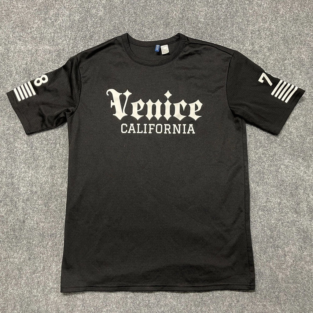 H&M Divided Venice California T Shirt Mens Small Black Outdoor Summer Wear Tee Unisex