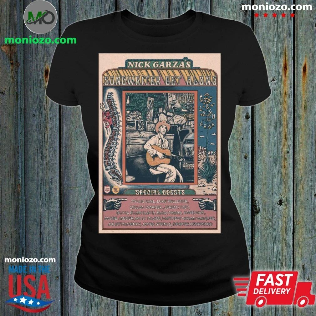 Original Mar 14 2026 Nick Garza’s Concert Poster Shirt Unisex