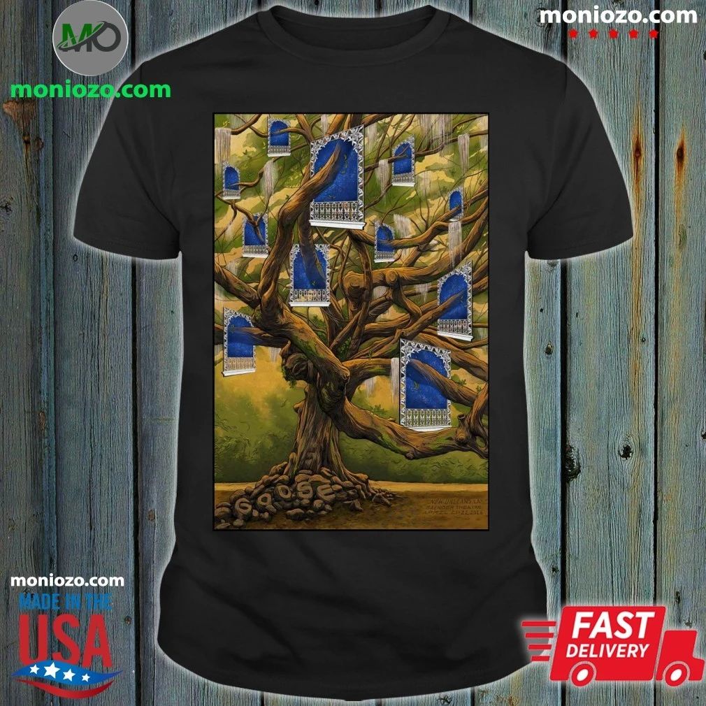 Original 4 21-22 2026 Goose Saenger Theatre, New Orleans Poster Shirt Unisex