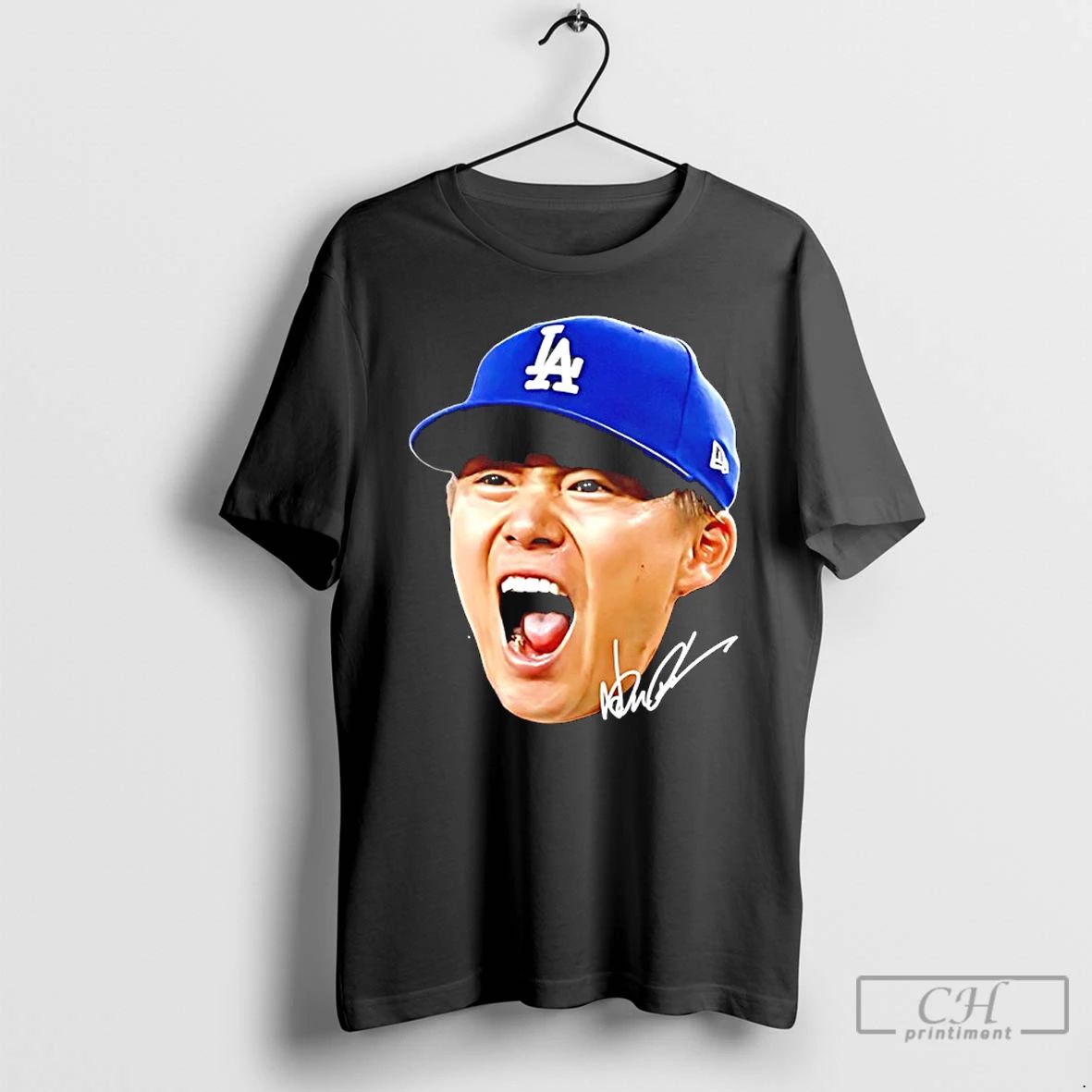 Classic Yamamoto Aura Los Angeles Dodgers 2025 World Series Champions Big Face T Shirts Unisex