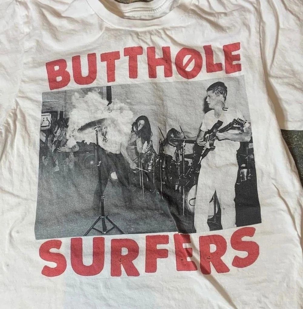 Rare Butthole Surfers Graphic Short Sleeve Unisex T shirt Reprint S-5XL Unisex