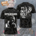 Keith Richards Its Only Rock And Roll 3D T Shirt Unisex