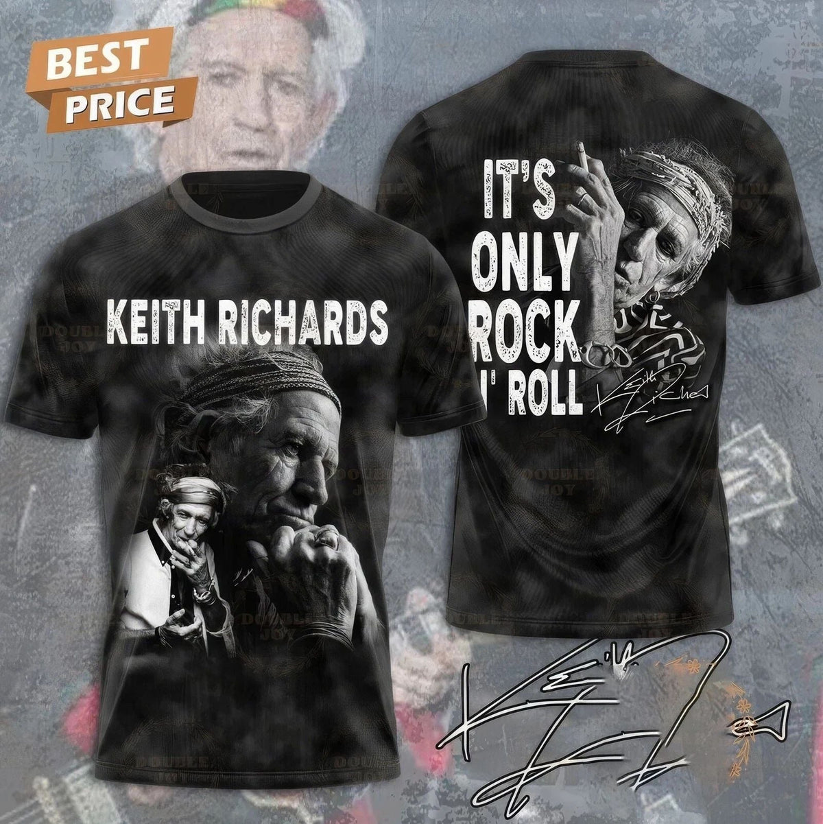 Keith Richards Its Only Rock And Roll 3D T Shirt Unisex