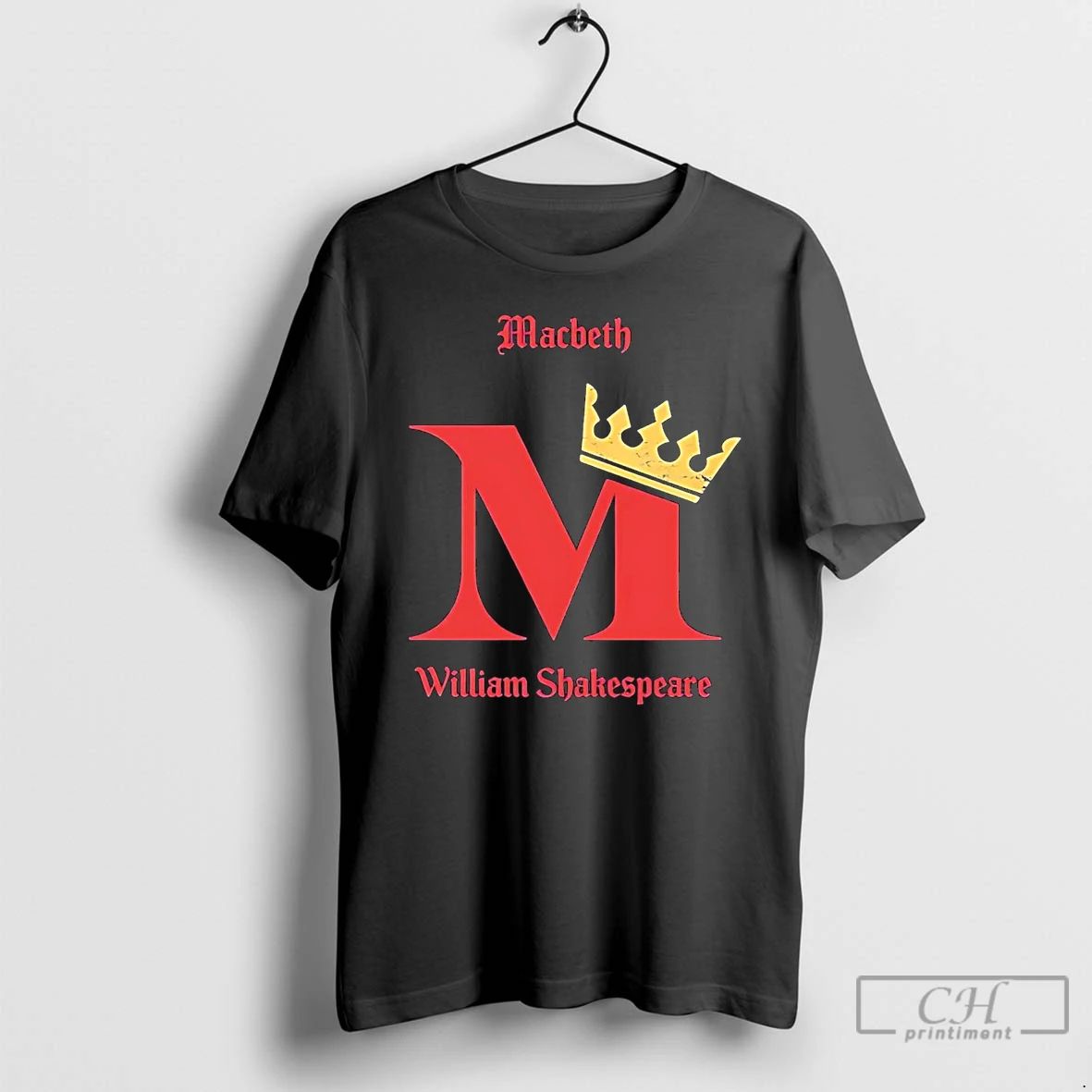Classic Macbeth Monogram Insignia William Shakespeare T Shirts Unisex