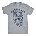 Mens Funny T Shirts Keep It Free Sarcastic Camping Graphic Novelty Tee for Men Unisex