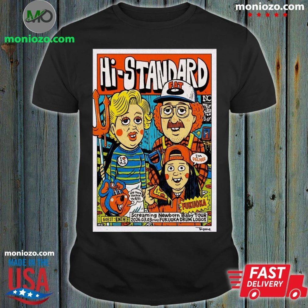 Hi Standard Fukuoka Japan March 3 2026 Poster Shirt Unisex