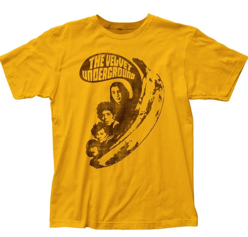 Velvet Underground VU Says Mens T Shirt Rock and Roll Classic Tee New Gold Unisex