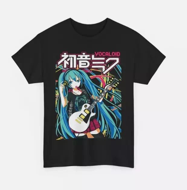Hatsune Miku , Anime Girl Tee, Kawaii Vocaloid Top, Project Diva Shirt, Unisex