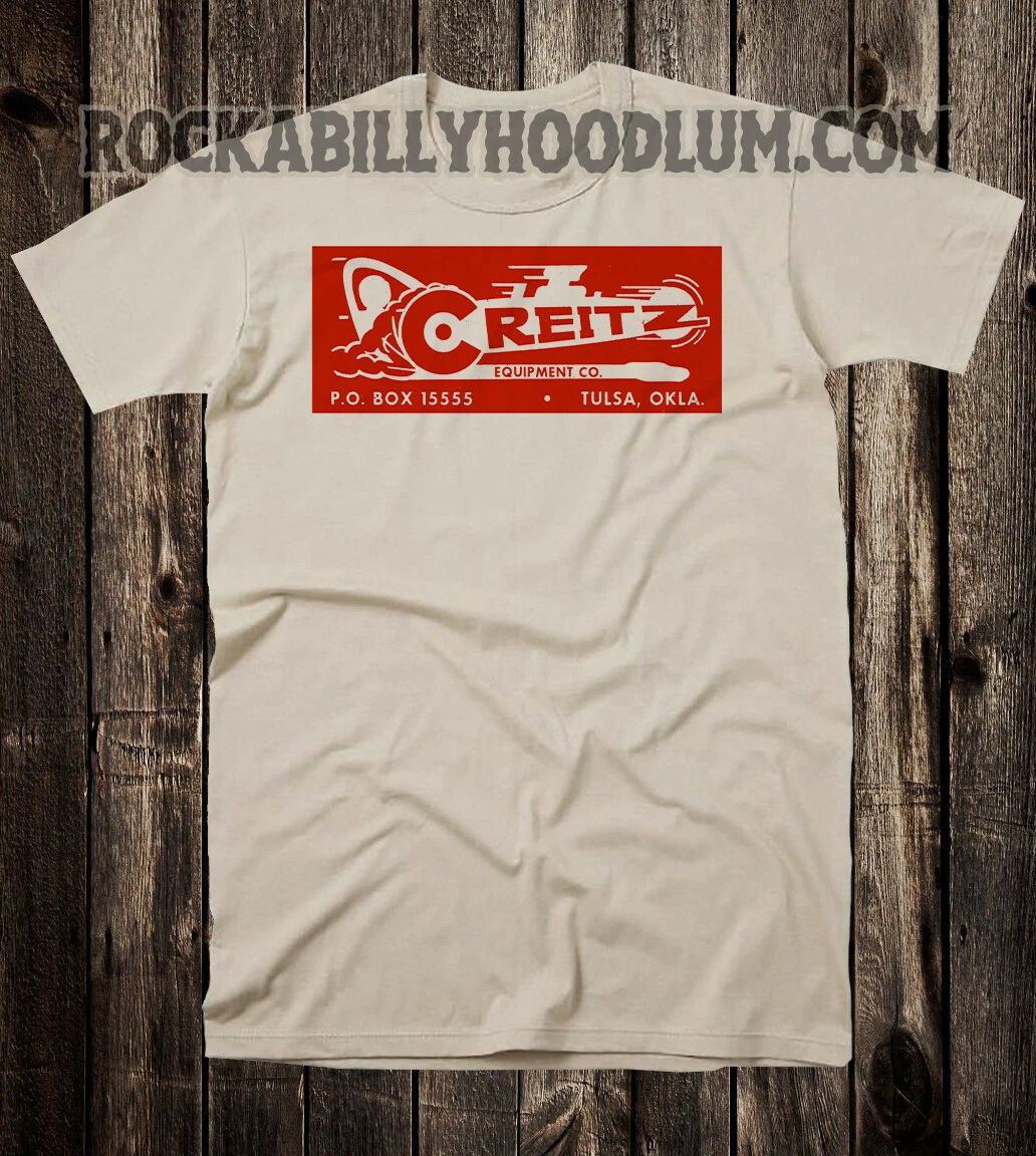 Retro Tee T Shirt Hot Rod Drag Race Racing Speed Shop Creitz Equipped Oklahoma Unisex