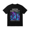 Neon District Cyberpunk - Retro Future Cybernetic Division Graphic Tee Unisex