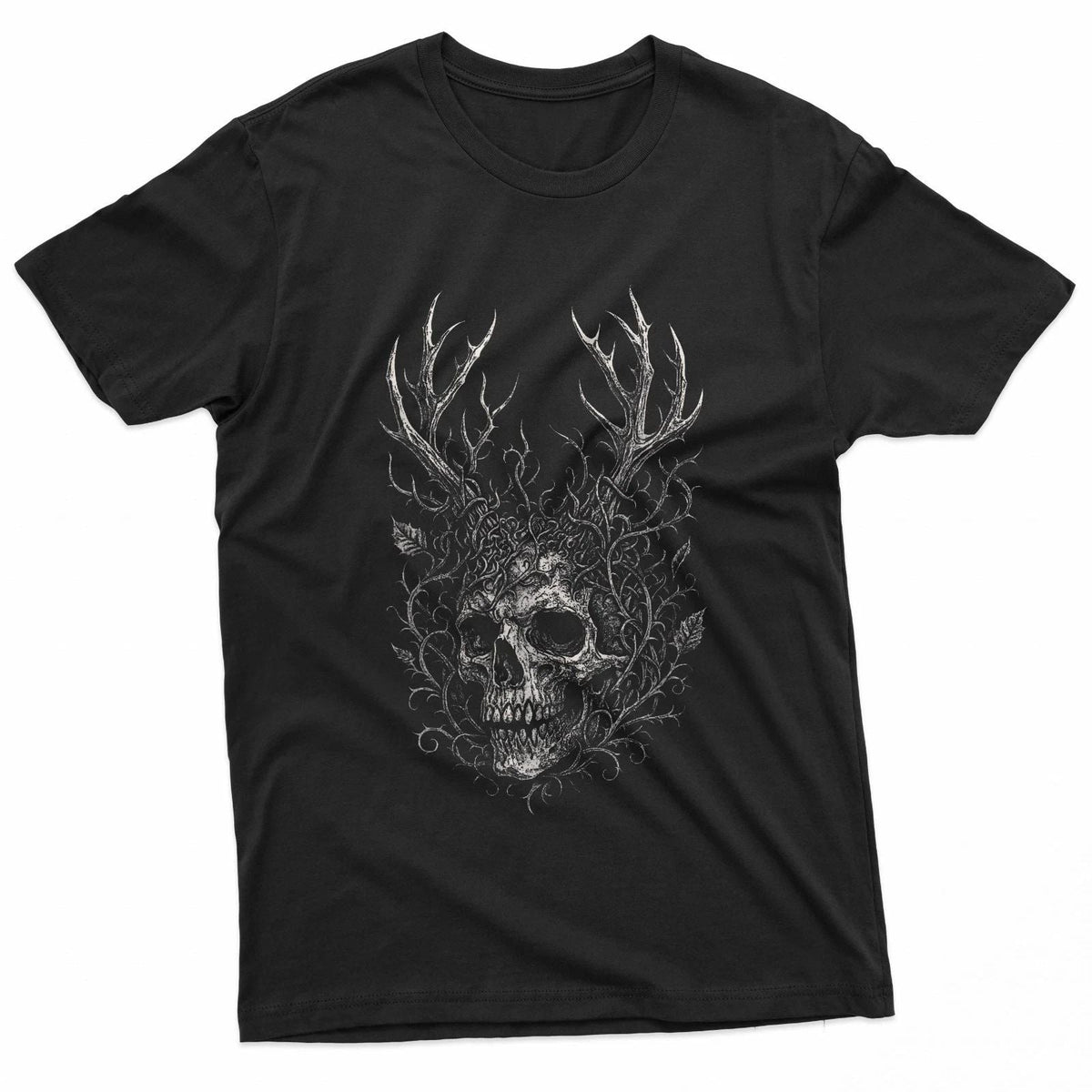 Skull Antlers Thorns Dark Goth Alt Gothic Nature Aesthetic Unisex
