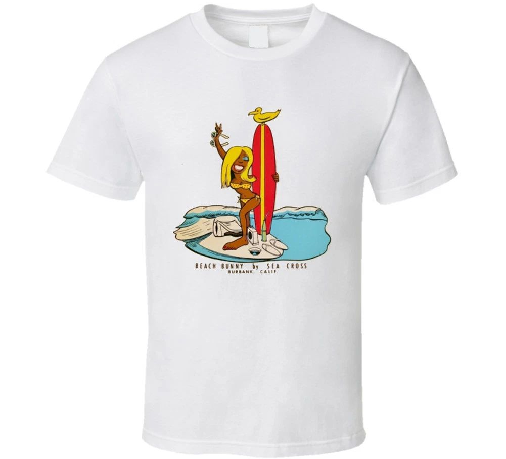Vintage Surf Beach Bunny By Sea Cross 1964 Unisex