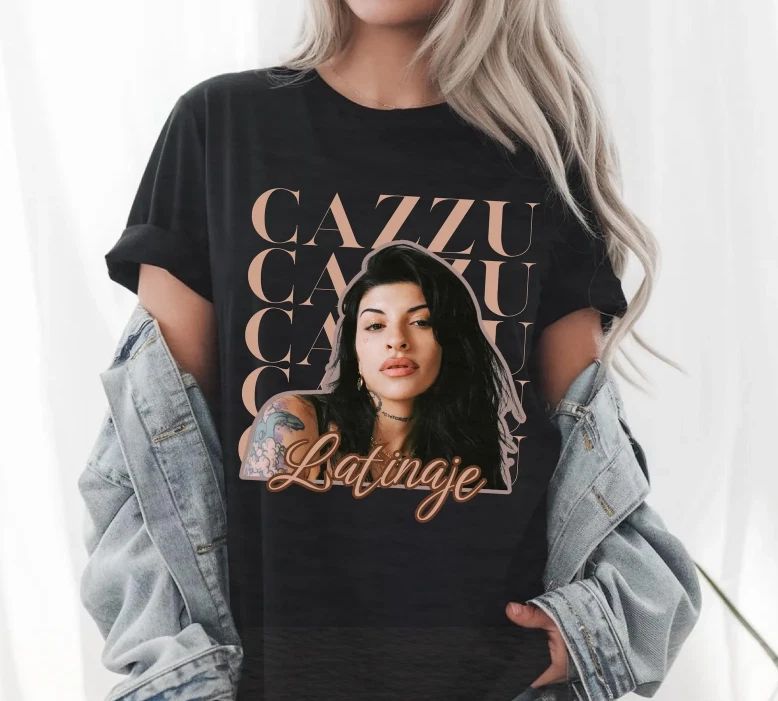 Cazzu Unisex , Latinaje Music Fan Tee, Tour 2026 Apparel Unisex