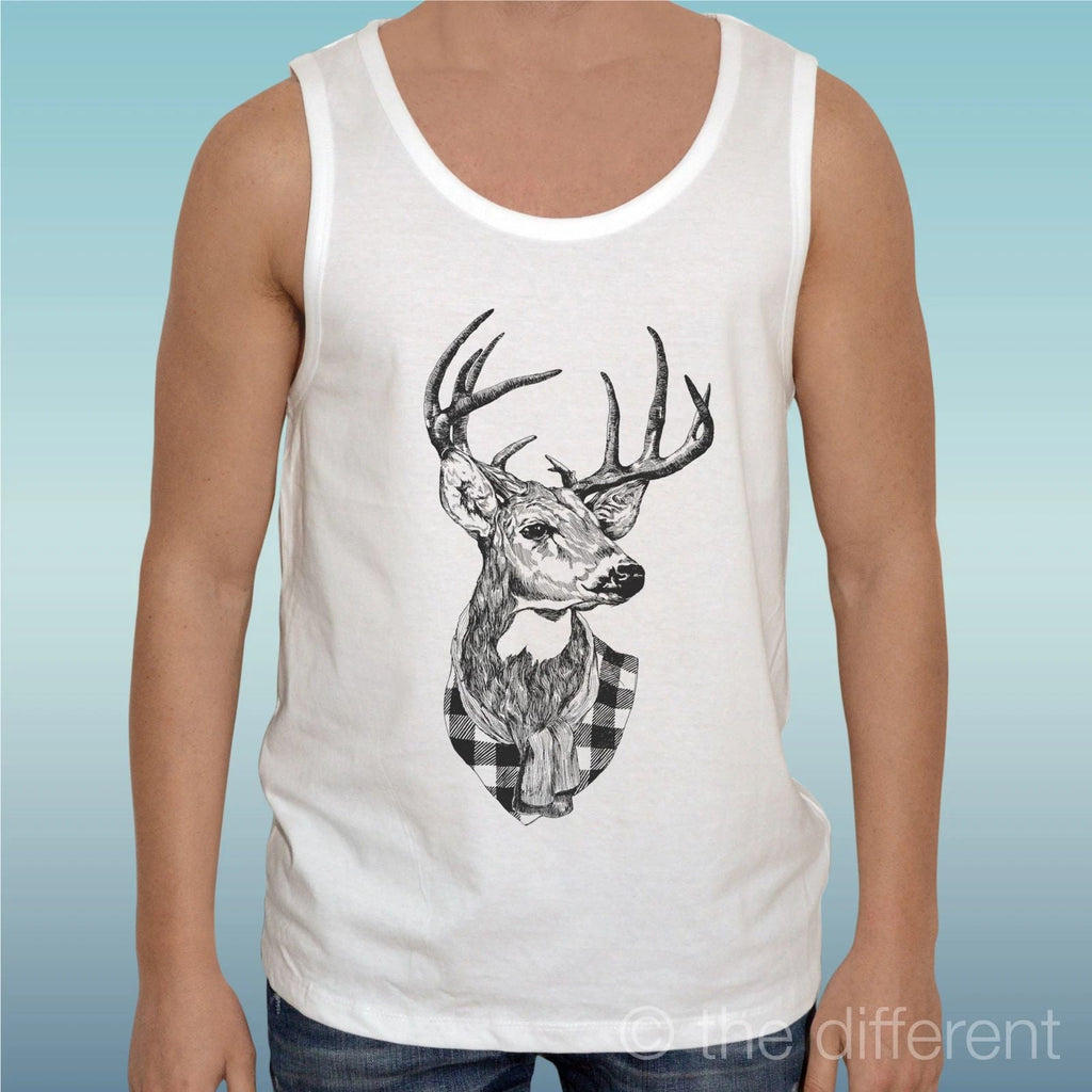 Canotta " Deer " Gift Idea Road To Happiness Unisex