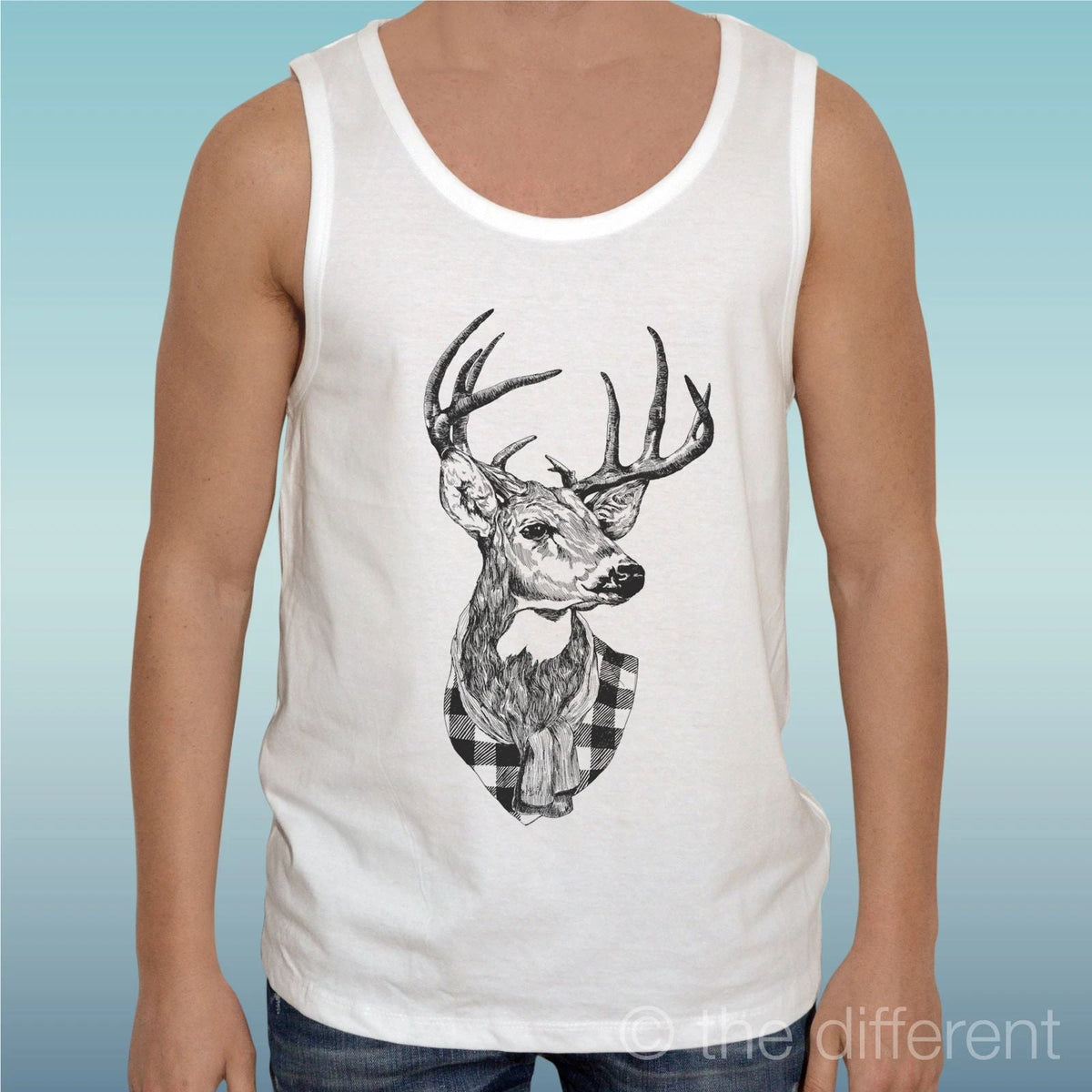 Canotta " Deer " Gift Idea Road To Happiness Unisex