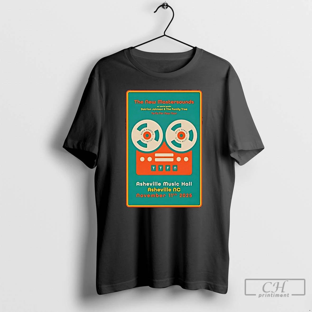 Premium The New Mastersounds 11 11 2025 Asheville Nc T Shirts Unisex