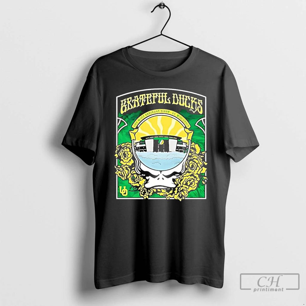 Classic Grateful Ducks University Of Oregon T Shirts Unisex
