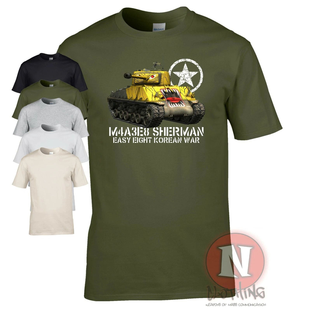 M4A3E8 Sherman tank Easy 8 Korean war allied vehicle WOT US army Unisex