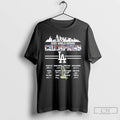 Classic Los Angeles Dodgers 2025 World Series Champions Team Name Signature T Shirts Unisex