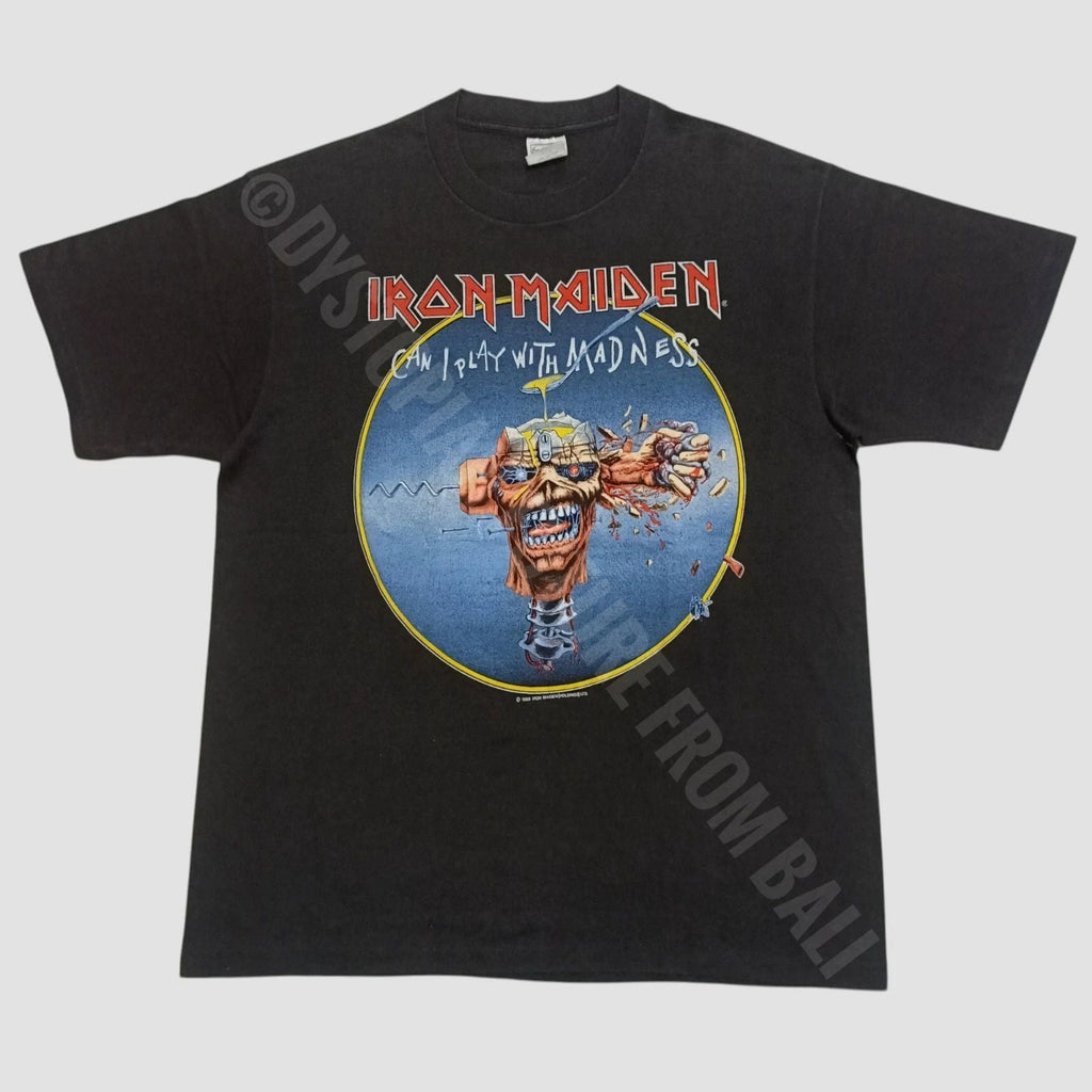 Vintage 1988 Iron Maiden - Can I Play With Madness/Seventh Son Of A Seventh Son Unisex