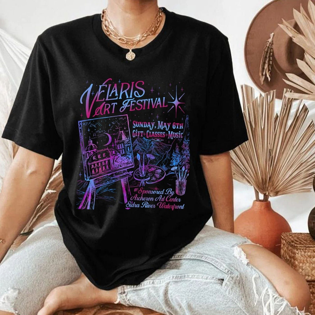 Vintage Velaris Art Festival Tee, Retro ACOTAR Fantasy Tee, for Book Lovers Unisex