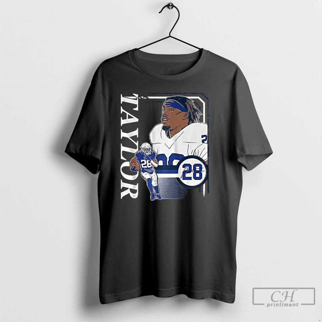 Classic Jonathan Taylor Indianapolis Colts Football Collage Frame Signature T Shirts Unisex
