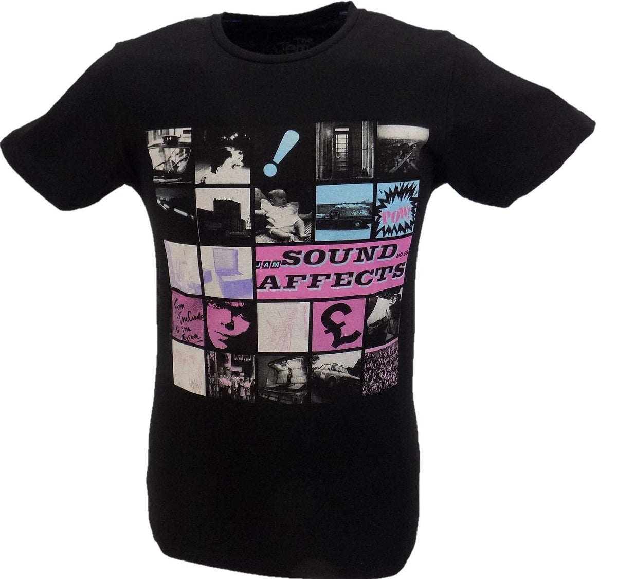 Mens The Jam Black Sound Affects Official T Shirt Unisex