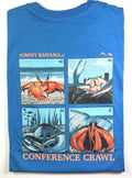 Tommy Bahama Men's T Shirt / Conference Crawl / Blue Canal / Cotton / Reg $54 Unisex