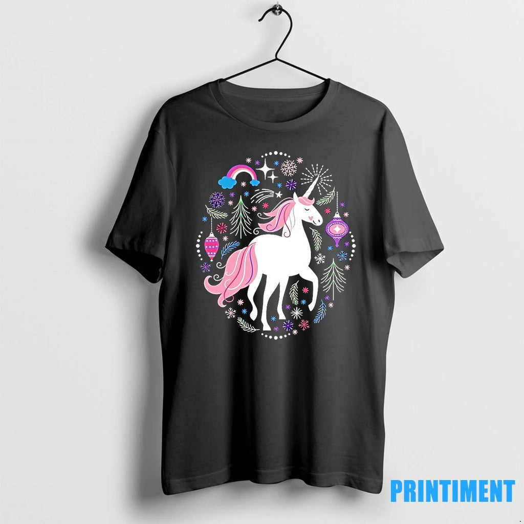 Magical Unicorn Winter Wonderland Christmas Tshirts Sweater Unisex