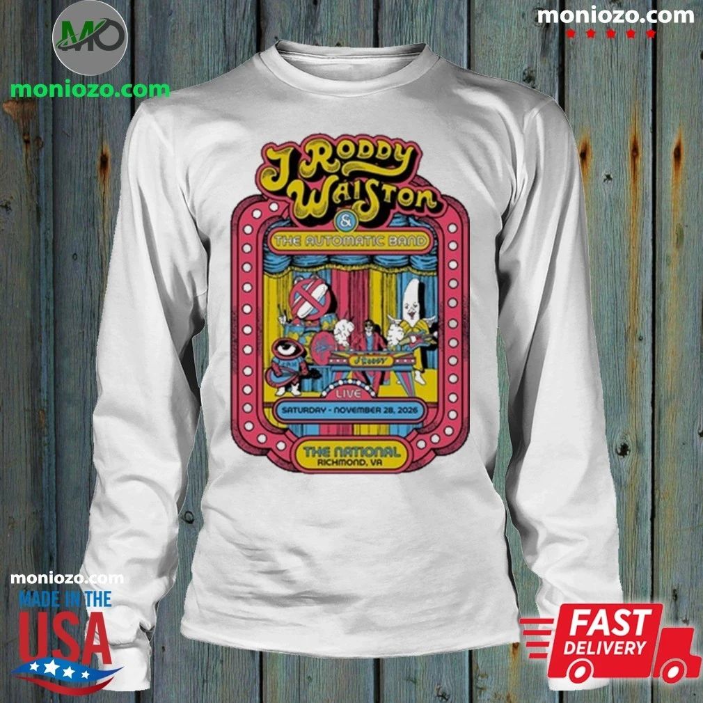 Original J Roddy Walston Richmond The National 28 November 2026 Shirt Unisex