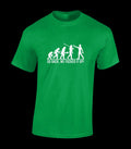 Go Back We Fuc*Ed Up Funny Evolution Joke Novelty Unisex Unisex