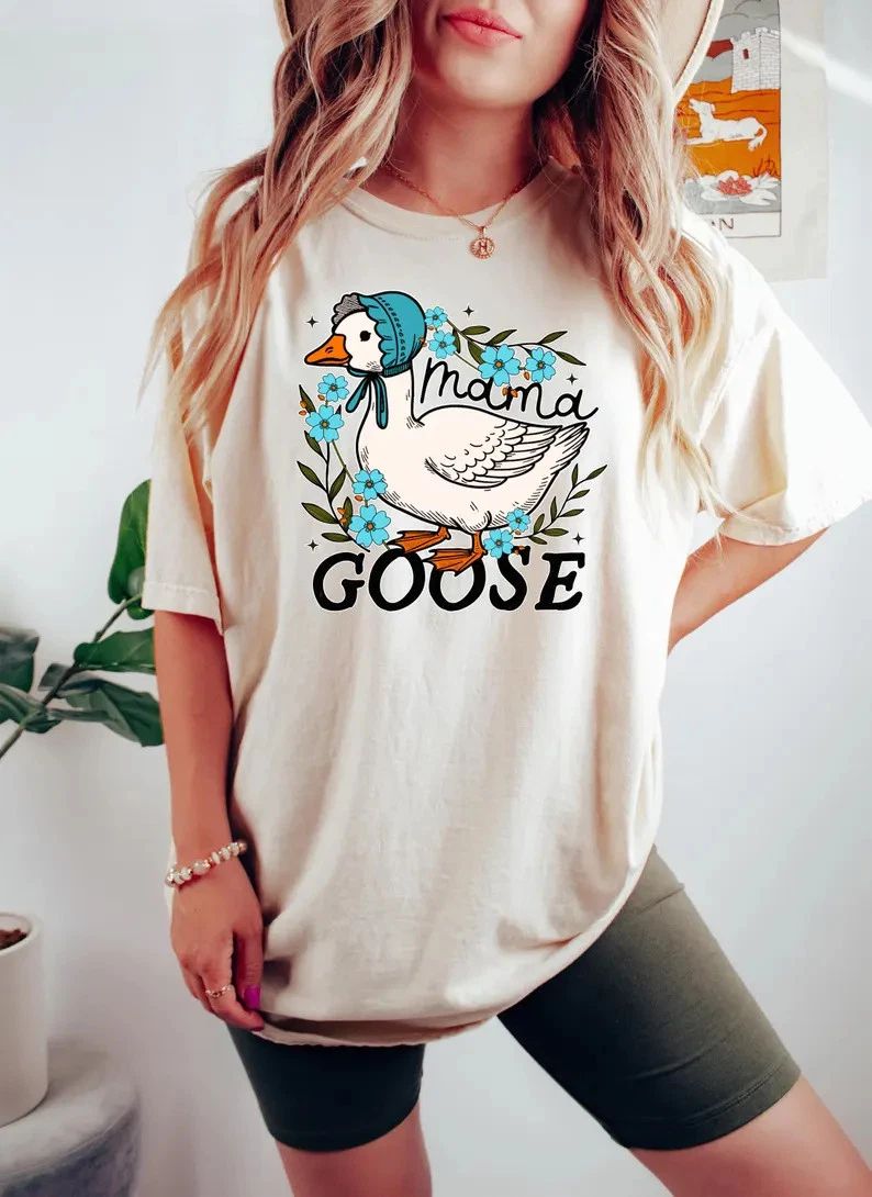 Mama Goose Comfort Tee Mothers Day Gift Cute Mom Unisex