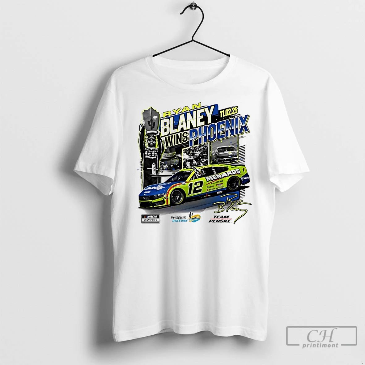 Premium Ryan Blaney 2025 Nascar Cup Series Championship Race Winner Signature Unisex