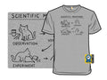 Scientific Meowthod Graphic Tee Men's Heather Grey Cat Science Unisex