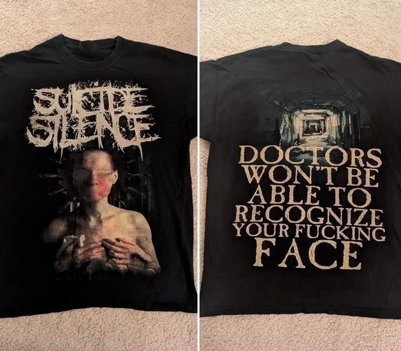 Suicide Silence band Basic black Unisex T shirt vtg Classic Style Unisex