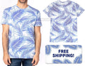 Mens Soft Blended Jersey Tee Blue Palm Paradise Tropical XS-3XL NEW! Unisex