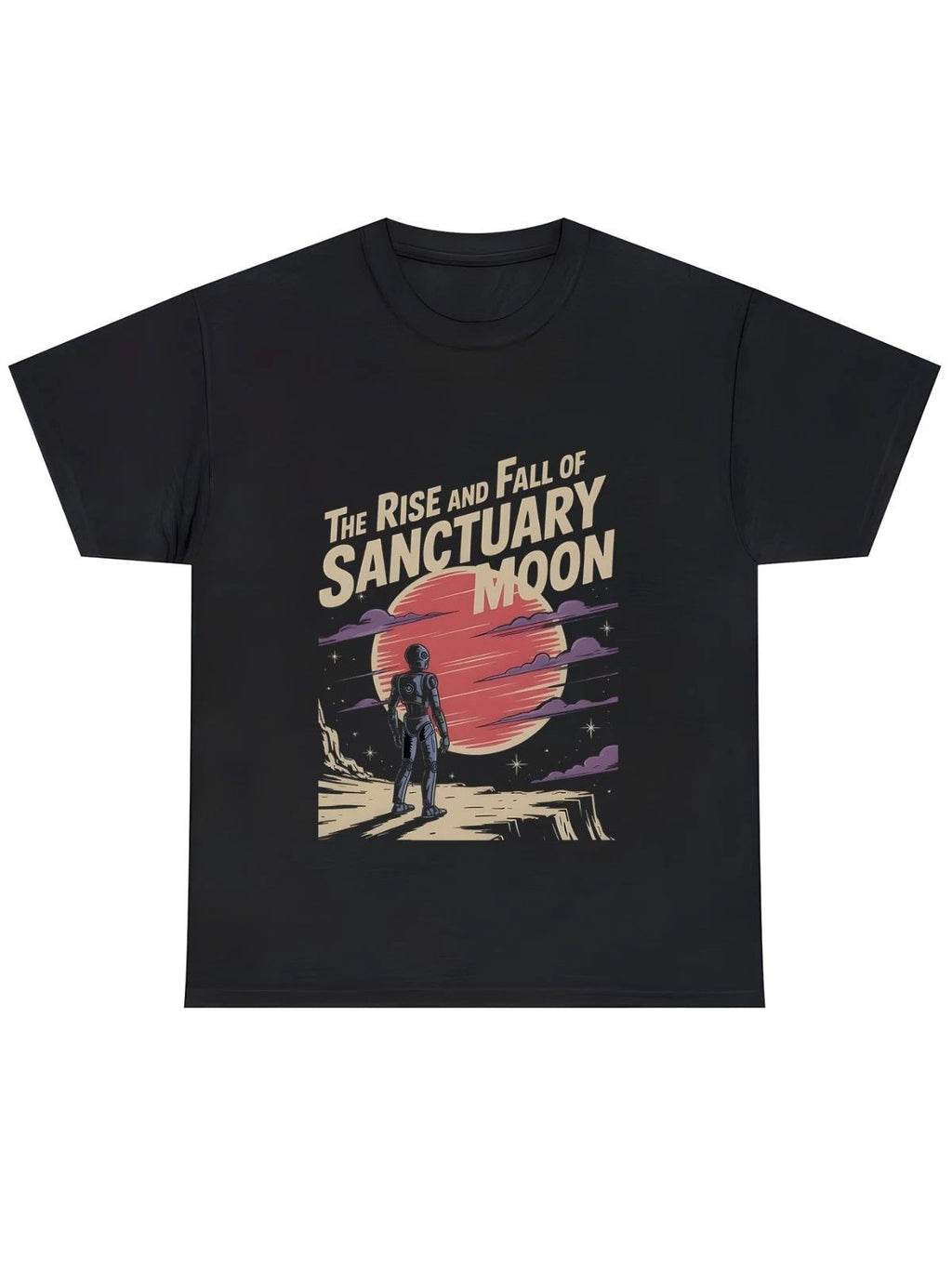 The Rise And Fall Of Sanctuary Moon Graphic Tee Casual Short Sleeve T Shirt Unisex