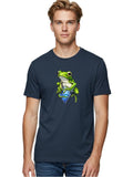 Frog-With-Diamond-2 Mens Graphic Tee, 100% Cotton, Casual Summer Wear Unisex
