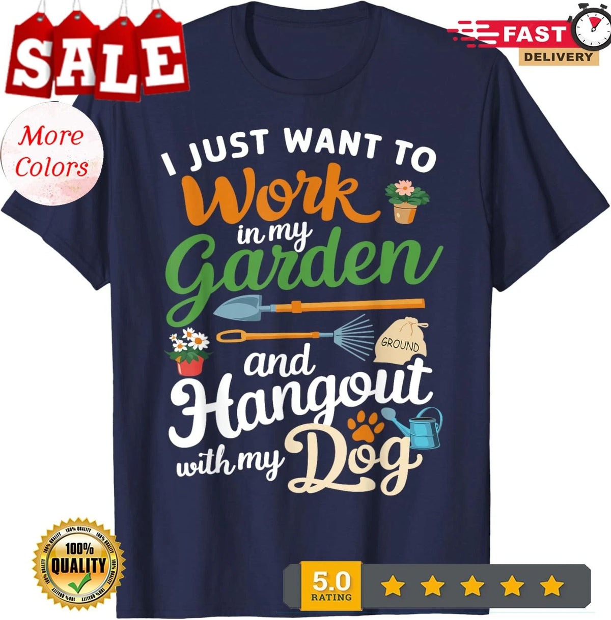 Gardening Dog Lover Gardener Garden Plants Funny Unisex Unisex